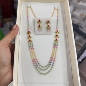 Multicolor Beaded Necklace Set