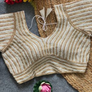 Ready Made Blouse with Pearl Work