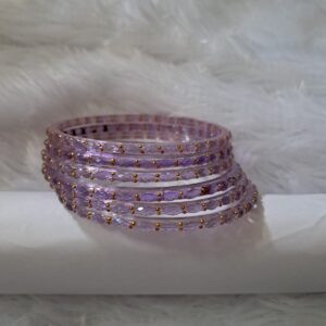 lavender rain drop glass bagnles
