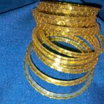 Yellow Glass Bangles