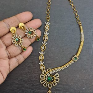 white stone necklace