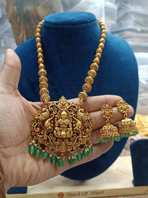 Gold Beads Lakshmi Haram