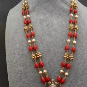 Coral Beads Jewellery Set Online