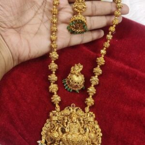 Gold Beads Lakshmi Haram