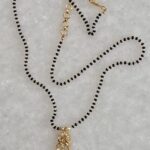 short black beads chains