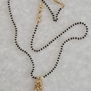 short black beads chains