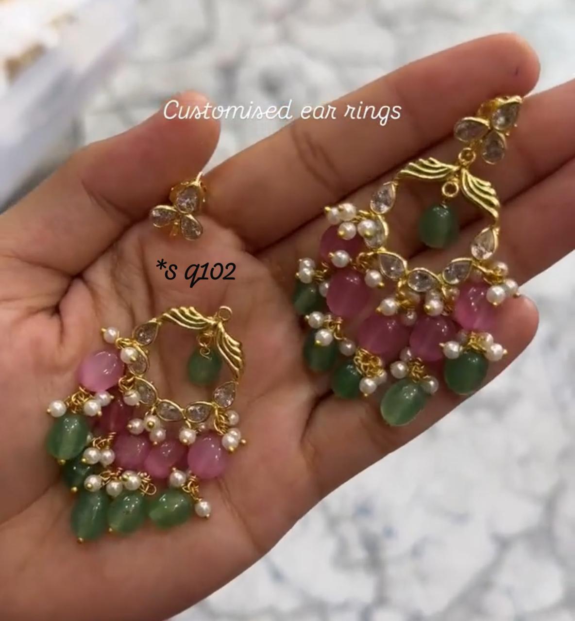 Chandhbali earrings