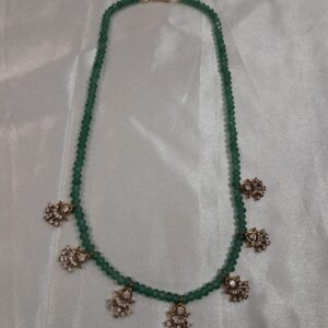 green beads necklace online