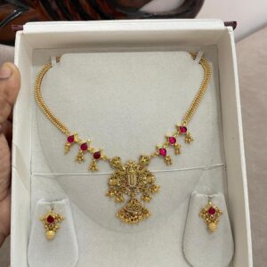 Gold plated necklace sets