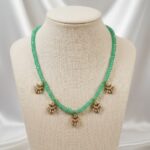 green beads necklace online