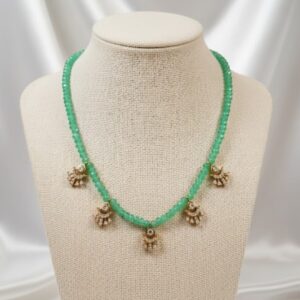 green beads necklace online