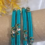 kundan thread bangles