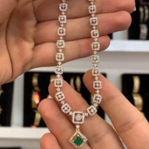 diamond finish necklace