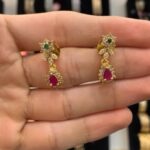diamond stone earrings