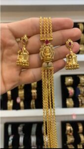 gold plated chandraharam