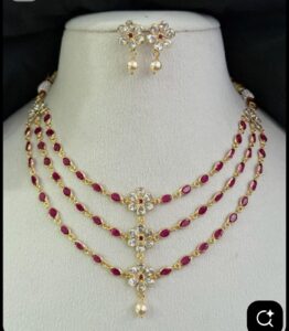 ruby necklace set online