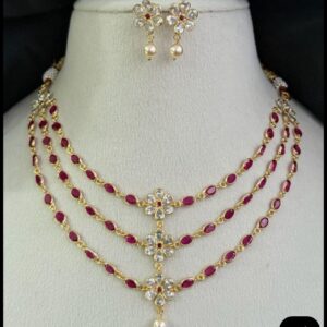 ruby necklace set online