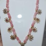 pink beads necklace set