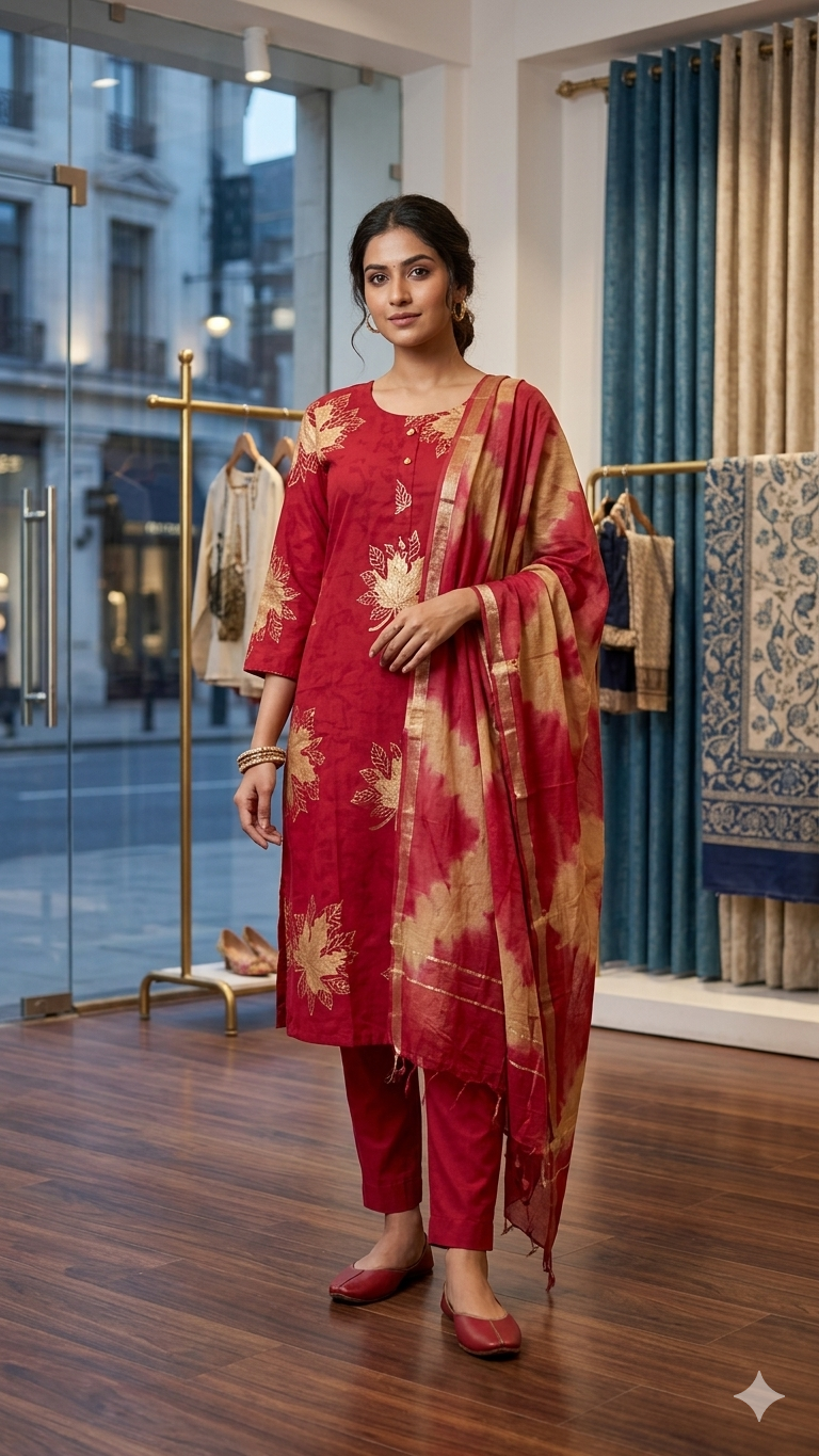 3 piece kurti set
