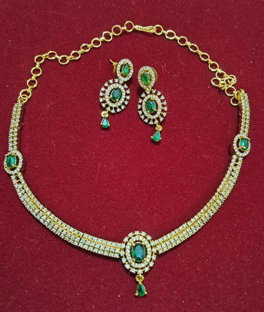 AD Stone Necklace Set