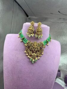 Green Beads Choker set