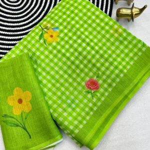 checks sarees