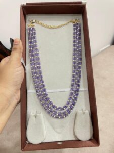 purple beads jewellery