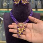purple beads necklace