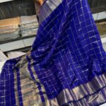 zari checks sarees