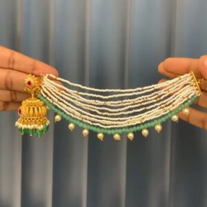 jumka with earchains