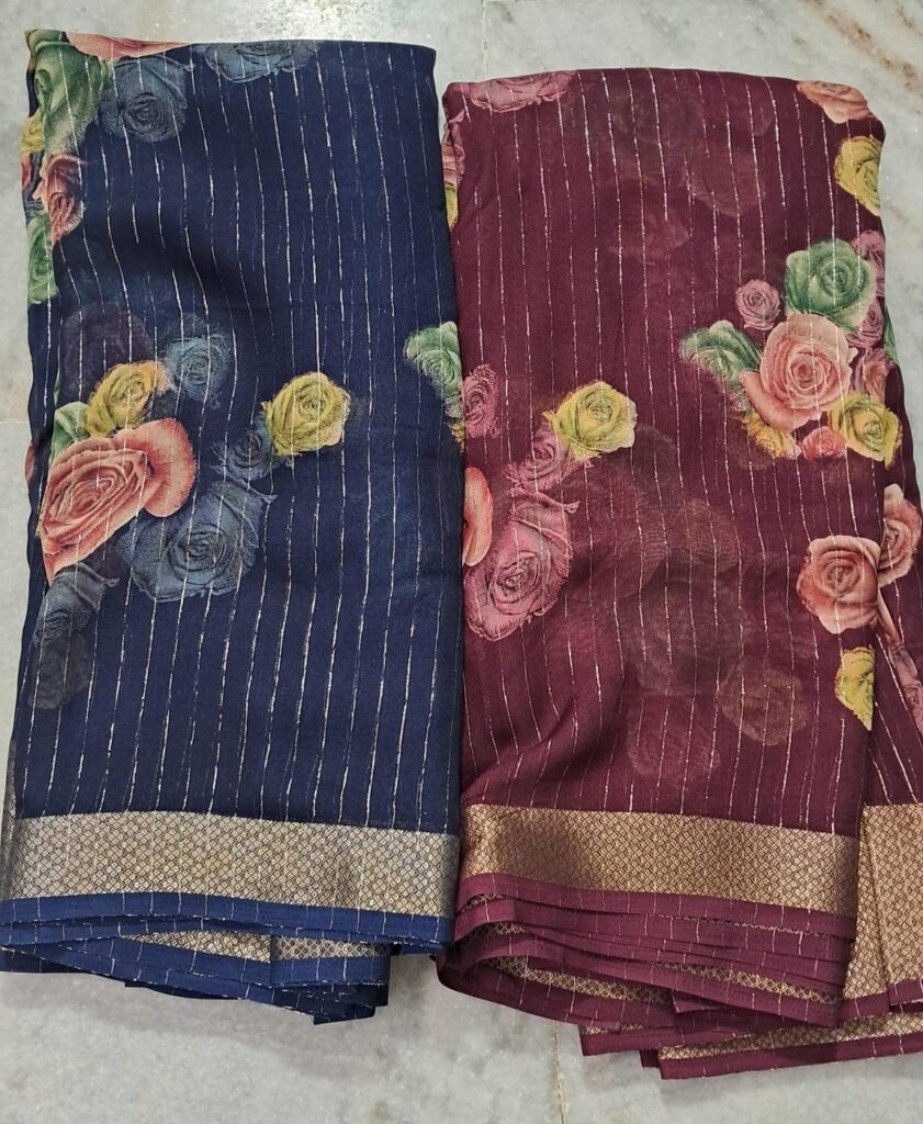 pure chiffon sarees