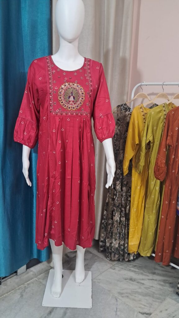 rayon frocks for women