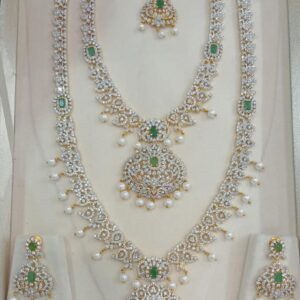 AD stone jewellery set