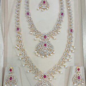 AD stone jewellery set