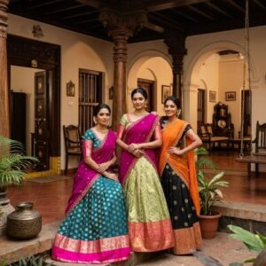 Kanjivaram silk lehenga