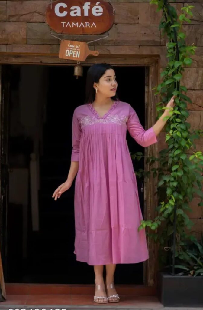 a line kurti