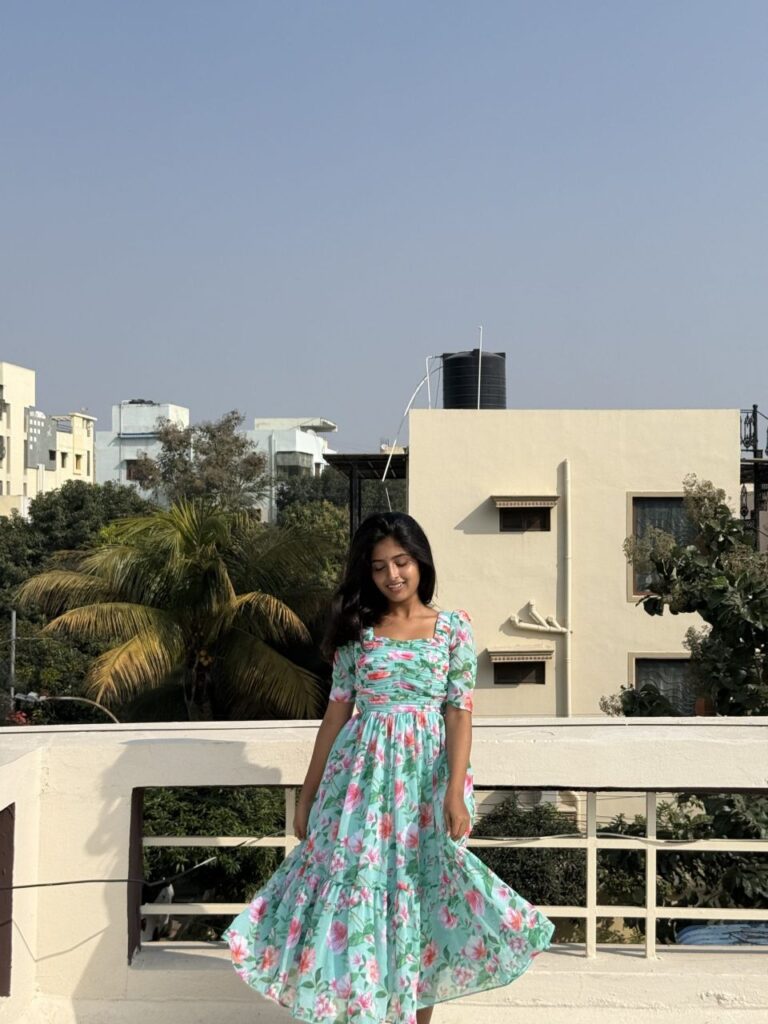 chiffon maxi frock