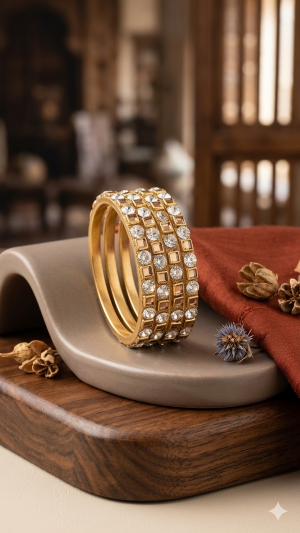 kundan bangles