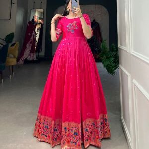party wear long frocks for women