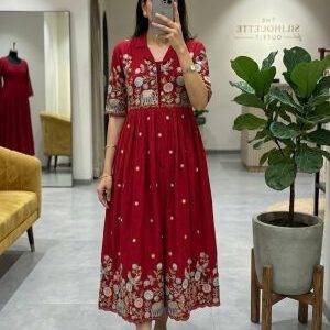 party wear long frocks