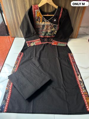 ajrakh kurti set with plazzo