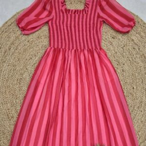 pink maxi dress