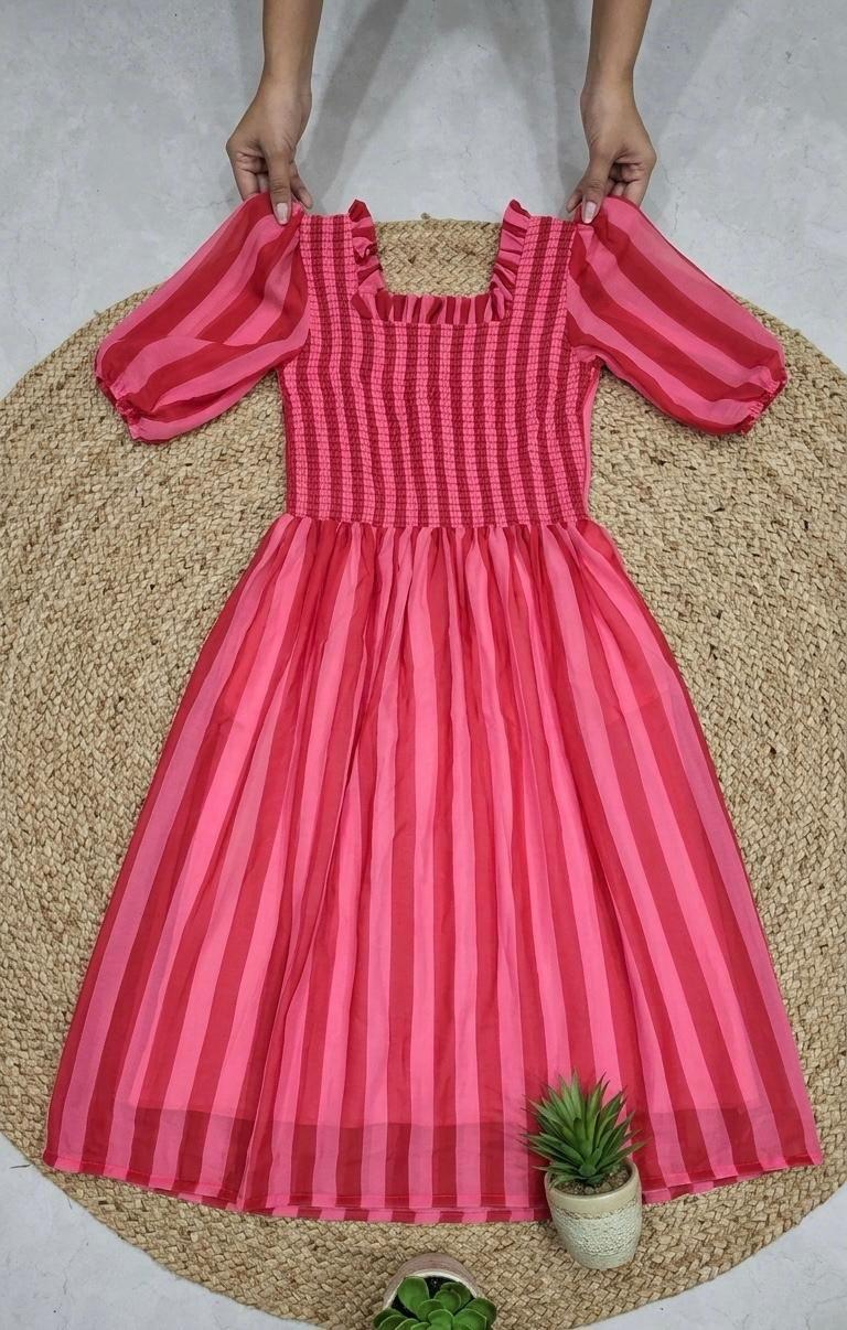 pink maxi dress
