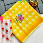 checks sarees