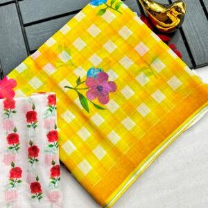 checks sarees