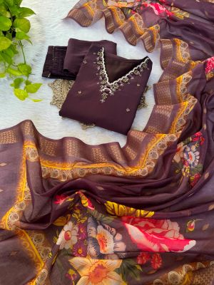 Brown Kurta Set for Women