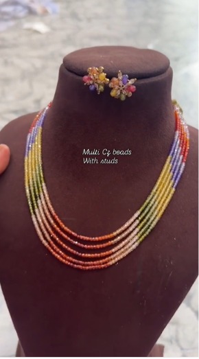 Multicolour Beads Necklace