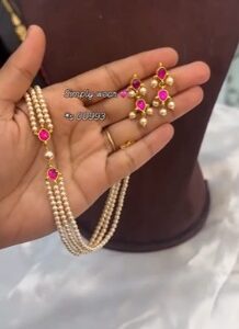 swarovski pearl choker