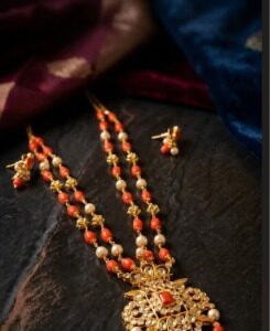 coral beads jewellery