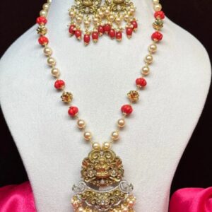 coral jewellery set